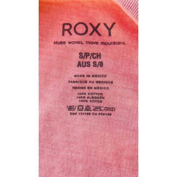 ROXY Women's Pink Sunset Photo Long Sleeve Shirt Size Small - Picture 4 of 6